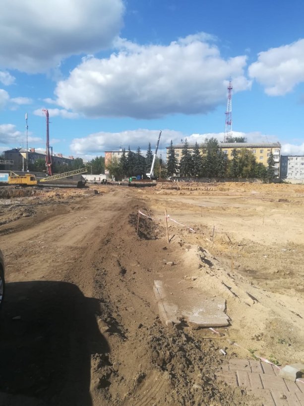 Строительство крупнейшего Дворца спорта в Калуге.