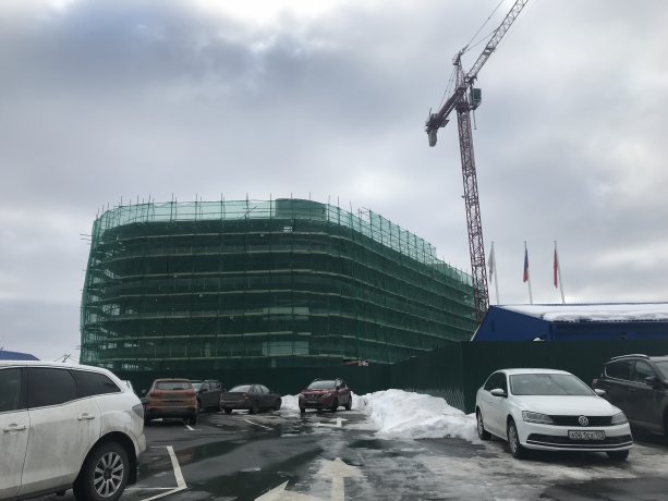 Строительство госпиталя Мать и Дитя в Лапино.