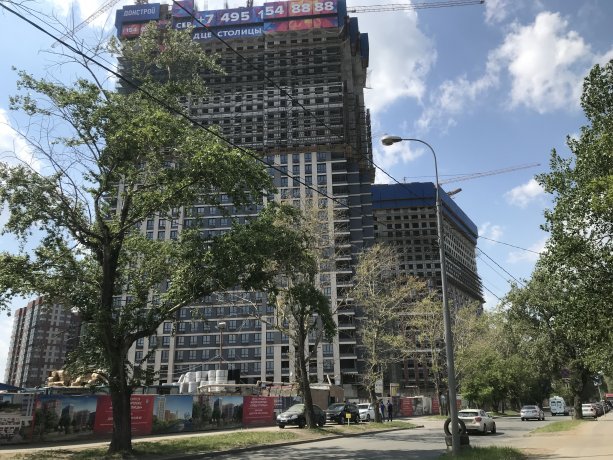 Продолжается строительство 3-й очереди квартала Сердце Столицы.