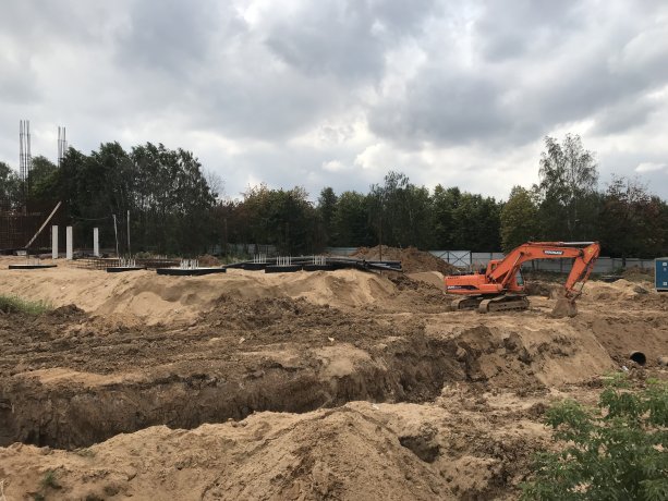 Строительство ТЦ Леруа Мерлен в д. Заречье.