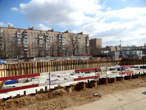 Продолжается реконструкция кинотеатра Прага в Москве.