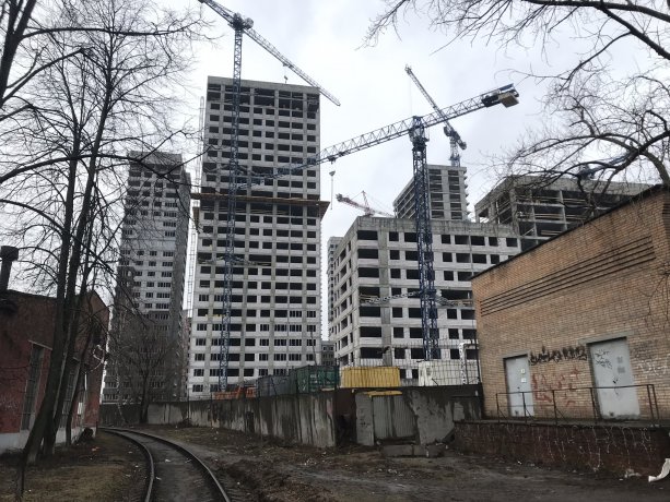 Строительство квартала Сиреневый парк от AFI Development.