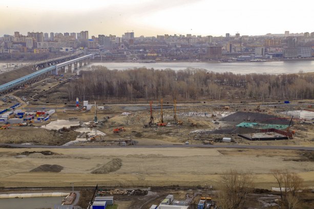 Строительство Новосибирск Арены закончат к середине 2022 г.