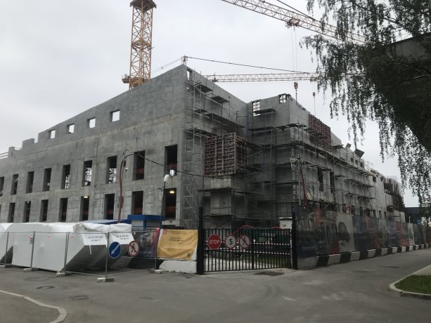 ВДНХ строительство павильона Атомная Энергия.