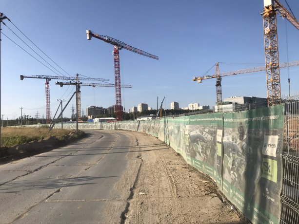 Уникальный строящийся Технопарк СберБанк в Сколково.