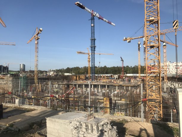 Уникальный строящийся Технопарк СберБанк в Сколково.