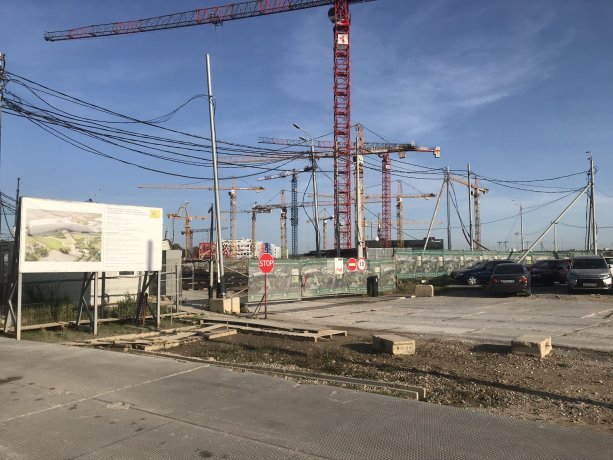 Уникальный строящийся Технопарк СберБанк в Сколково.