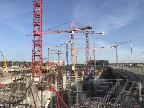 Уникальный строящийся Технопарк СберБанк в Сколково.