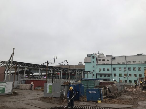 Строительство Торгово-офисного центра AfiMoll Тверская.