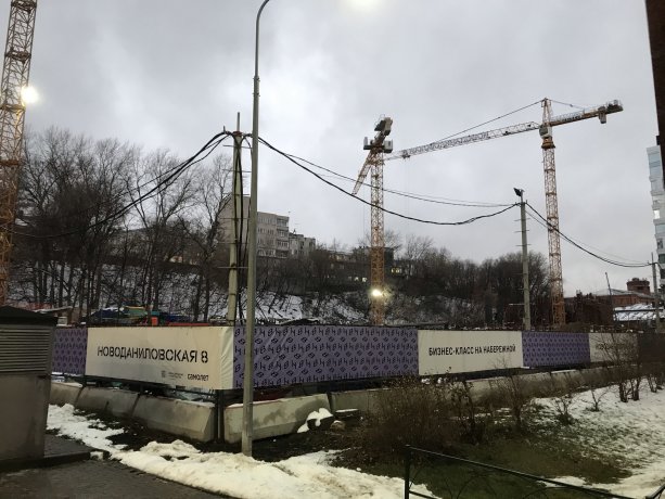 Продолжается строительство проекта Новоданиловская 8 от Самолет Девелопмент.