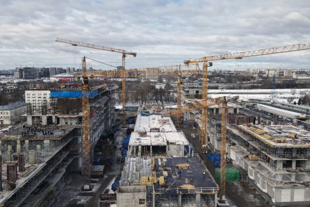 Строительство крупного клинического центра Волоколамское шоссе вл. 63