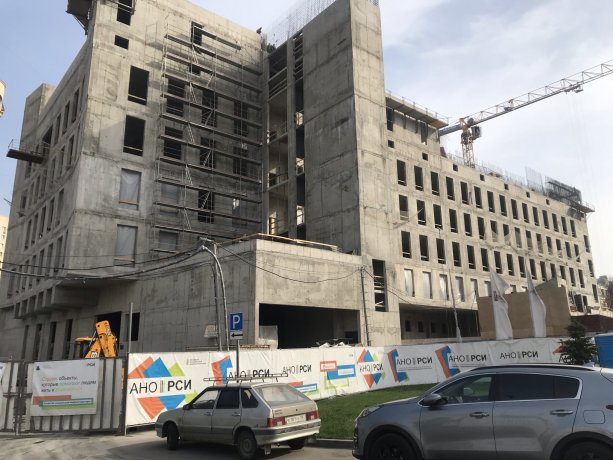 Строительство нового корпуса НИИ им. Н.Склифосовского Москва.