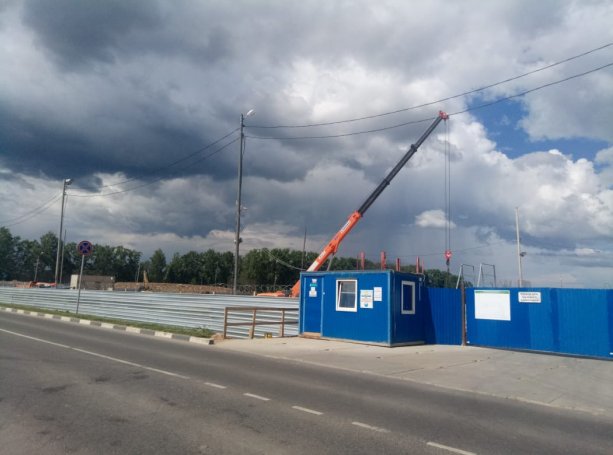 Строительство Торгового центра оптовой торговли в Клину.