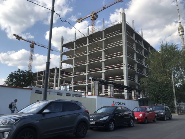 Продолжается строительство БЦ Ostankino business park.