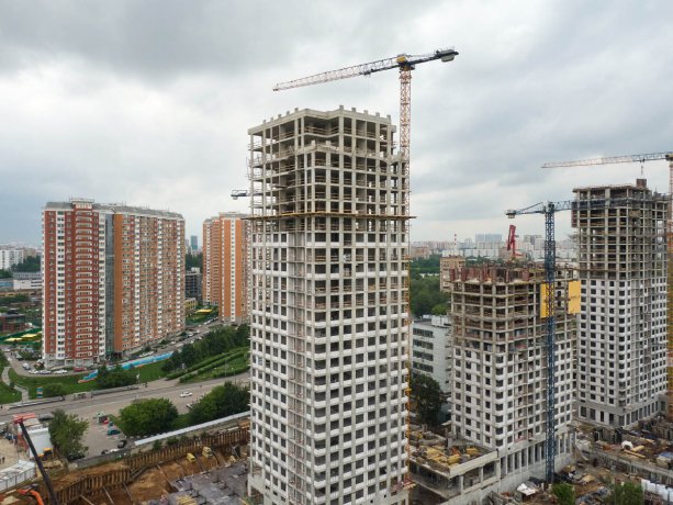 Продолжается строительство жилого квартала TopHills от девелопера ИНГРАД.