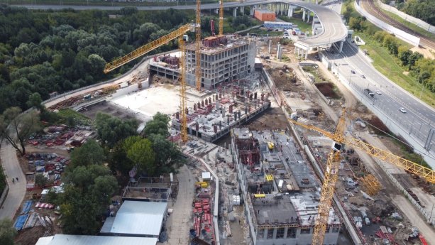 Строительство жилого комплекса Will Towers в Раменках.
