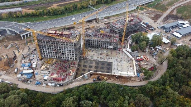Строительство жилого комплекса Will Towers в Раменках.