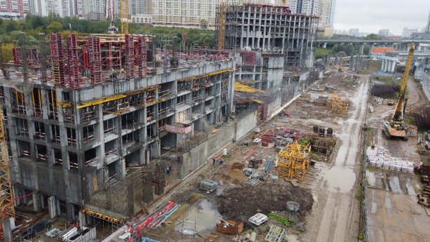 Строительство жилого комплекса Will Towers в Раменках.