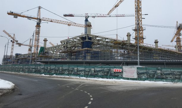 Уникальный строящийся Технопарк СберБанк в Сколково.