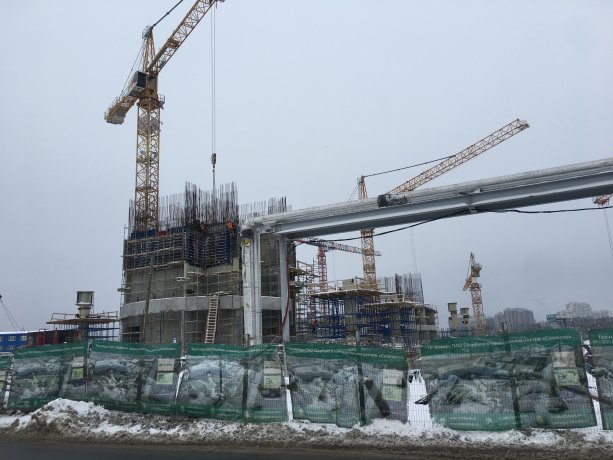 Уникальный строящийся Технопарк СберБанк в Сколково.