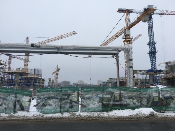 Уникальный строящийся Технопарк СберБанк в Сколково.