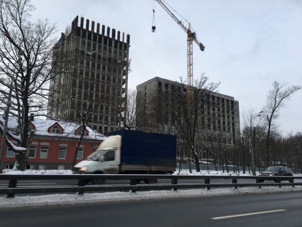 Строительство гостиницы  NOVOTEL на Ленинградском шоссе вл. 63
