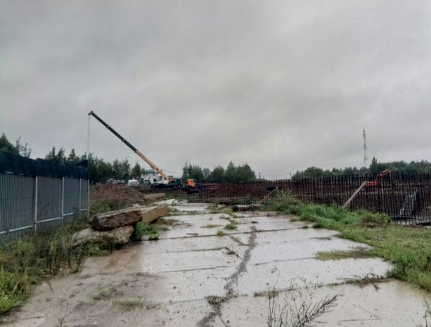 Строительство нового складского комплекса в Истре.