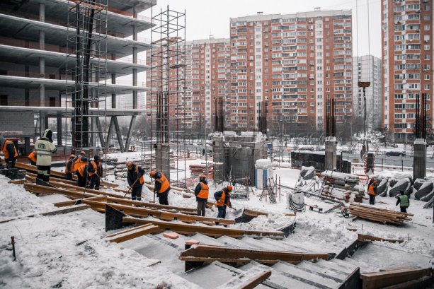 Строящийся Космический центр Хруничева.