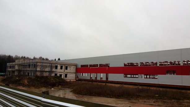 Строительство завода по производству композитных панелей Дубна.