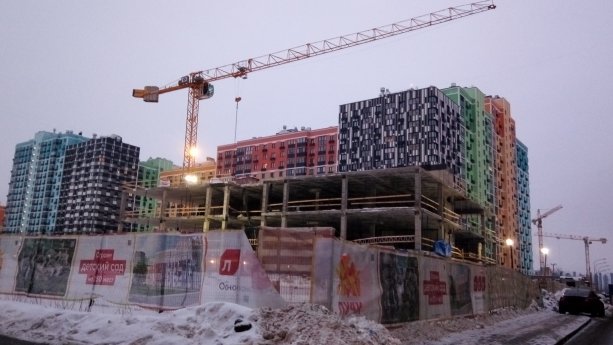 Строительство крупного ЖК