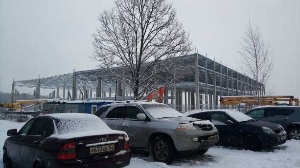 Строительства складского комплекса деревня Коледино в Подольске.