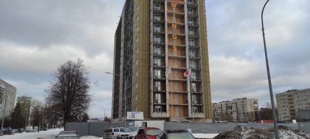 Строящийся апарт комплекс WINGS на Крыленко.
