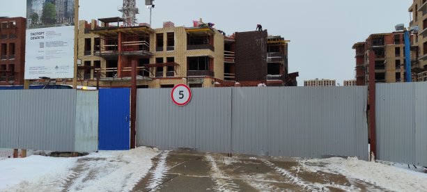 Строящийся проект New Питер  в поселке Новоселье Ленинградской области.