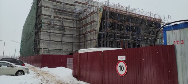 Строящийся проект New Питер  в поселке Новоселье Ленинградской области.