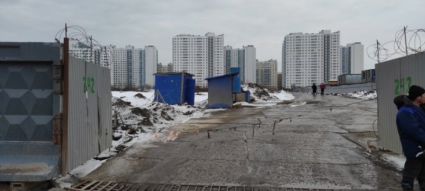 Строительство квартала «Огни Залива» в Санкт-Петербурге.