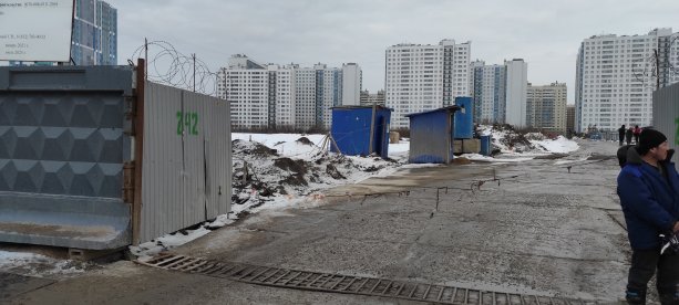 Строительство квартала «Огни Залива» в Санкт-Петербурге.