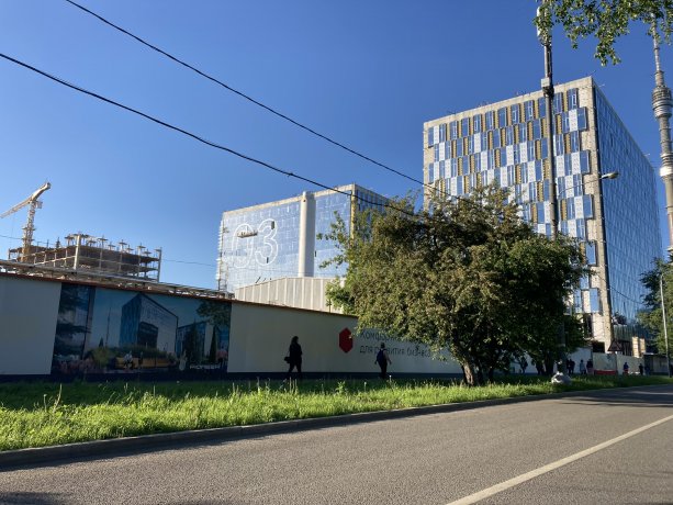 Продолжается строительство БЦ Ostankino business park.