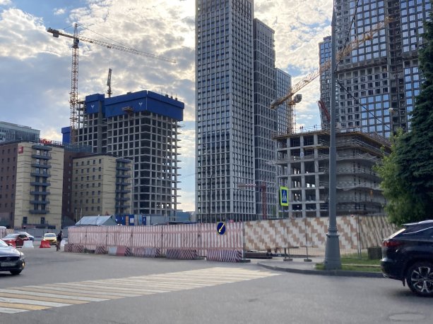 Новый строящийся корпус Prime park на Ленинградском пр. 37