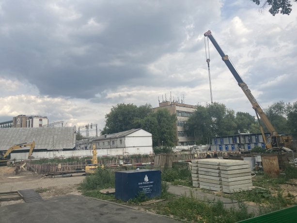 Строительство нового бизнес-центра в Москве, Костомаровский переулок, 11.