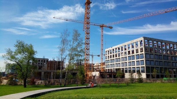 Строящийся Loft-квартал в Сколково.