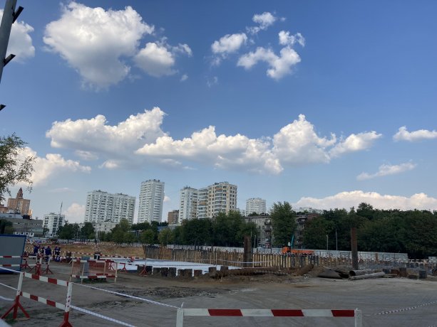 Строящийся торговый центр Кузьминки Молл  Зеленодольская улица, вл. 42