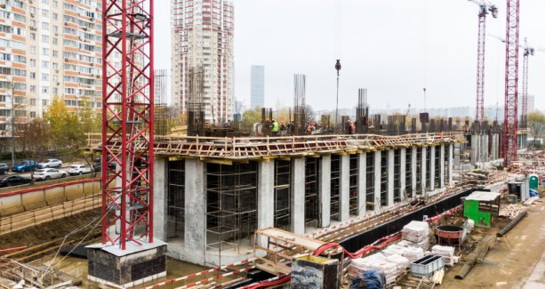 Крупный строящийся квартал Level Мичуринский бизнес-класса.
