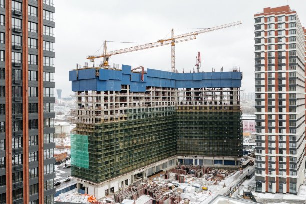Продолжается строительство 3-й очереди квартала Сердце Столицы.