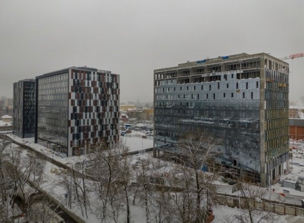 Продолжается строительство БЦ Ostankino business park.