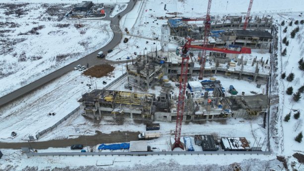 Строящийся Жилой Квартал СберСити в Рублёво-Архангельском.