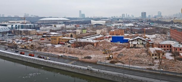 Строительство многофункционального жилого комплекса Luzhniki Collection.