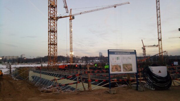 Строящийся Жилой Квартал СберСити в Рублёво-Архангельском.