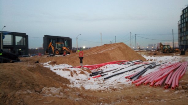 Строящийся Жилой Квартал СберСити в Рублёво-Архангельском.