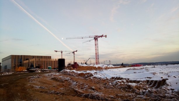 Строящийся Жилой Квартал СберСити в Рублёво-Архангельском.