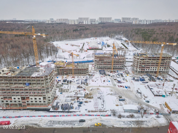Масштабный строящийся жилой комплекс «Парксайд» от девелопера ЛСР.